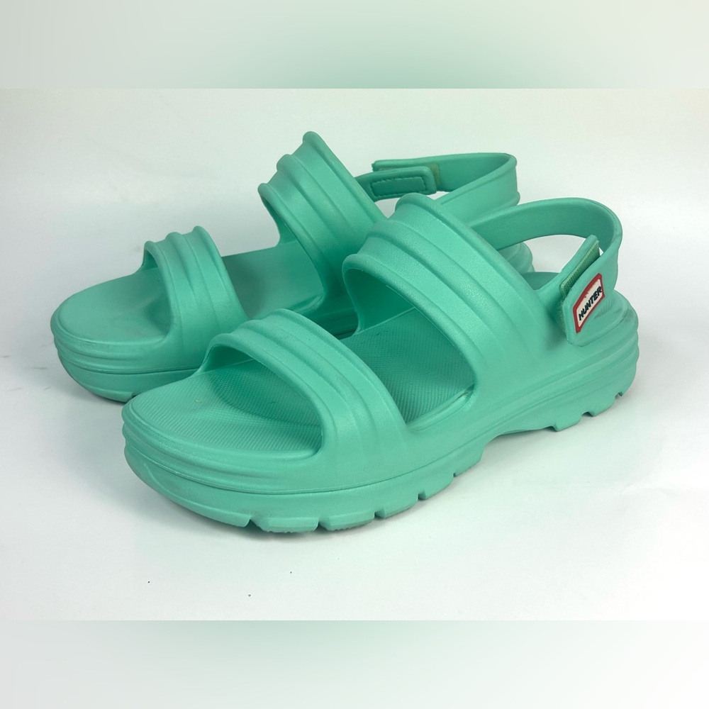 Hunter Mint Green Sandals with Straps